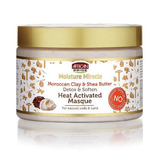 AFRICAN PRIDE MOISTURE MIRACLE DETOX & SOFTEN HEAT ACTIVATED MASQUE 12OZ - Beautylicious Canada