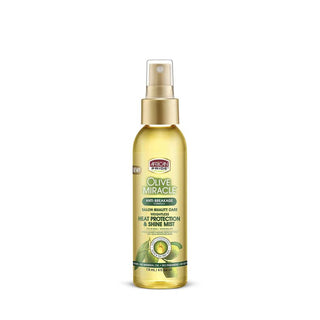 AFRICAN PRIDE OLIVE MIRACLE HEAT PROTECTION & SHINE MIST 4OZ - Beautylicious Canada