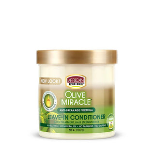 AFRICAN PRIDE OLIVE MIRACLE LEAVE - IN CONDITIONER 15OZ - Beautylicious Canada