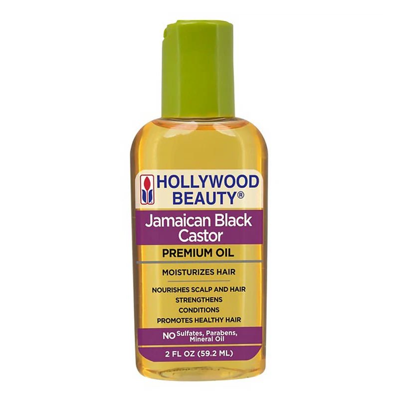 Huile De Ricin Noir Jamaïcain Hollywood Beauty 236ml - Soin Cheveux, Cuir Chevelu Et Peau