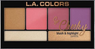 L.A. COLORS SO CHEEKY BLUSH & HIGHLIGHT PALETTE - Beautylicious Canada