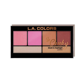 L.A. COLORS SO CHEEKY BLUSH & HIGHLIGHT PALETTE - Beautylicious Canada