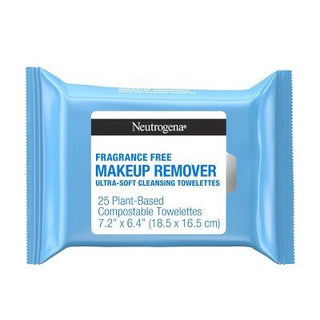 NEUTROGENA FRAGRANCE FREE MAKEUP REMOVER 25 WIPES (7.2"x6.4") - Beautylicious Canada