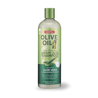 ORS Olive Oil Deep Cleansing Creamy Aloe Shampoo Infused with Aloe Vera for Rejuvenating Moisture 16OZ - Beautylicious Canada