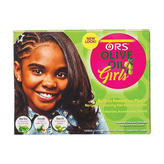 ORS Olive Oil Girls No - Lye Conditioning Hair Relaxer System (Pack of 1) - Beautylicious Canada