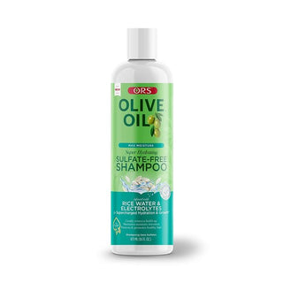 ORS Olive Oil Max Moisture Super Hydrating Sulfate - Free Shampoo, Infused with Rice water and Electrolytes for Supercharged Hydration & Growth 16 oz - Beautylicious Canada