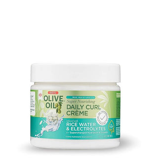 ORS Olive Oil Max Moisture Super Nourishing Daily Curl Crème infused with Rice Water & Electrolytes for Supercharged Hydration & Growth 8 oz - Beautylicious Canada