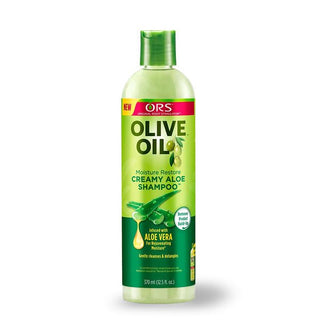 ORS Olive Oil Moisture Restore Creamy Aloe Shampoo Infused with Aloe Vera 12.5OZ - Beautylicious Canada