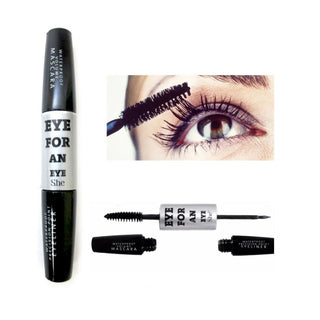 S.HE EYE FOR AN EYE WATERPROOF 2IN1 MASCARA+EYELINER - Beautylicious Canada