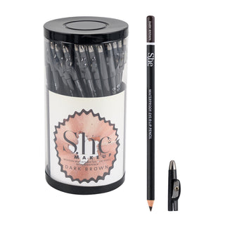 S.HE MAKEUP WOODEN WATERPROOF EYE/LIP PENCIL W/ SHARPENER - BLACK - Beautylicious Canada