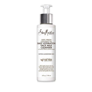 SHEAMOISTURE 100% VIRGIN COCONUT OIL DAILY HYDRATION FACE MILK CLEANSER 3.8FL - Beautylicious Canada