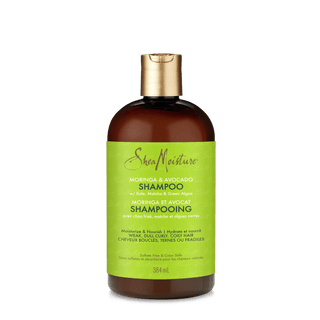 SHEAMOISTURE Moringa & Avocado Power Greens Shampoo 13OZ - Beautylicious Canada