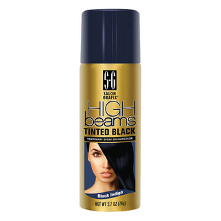 HIGH BEAMS TINTED BLACK TEMP SPRAY-ON HAIRCOLOR - #34 BLACK INDIGO 2.7OZ