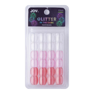 JOY GLITTER GLOW IN THE DARK HAIR BEADS #16842