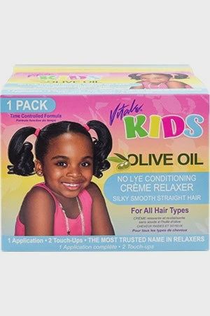 VITAL KIDS OLIVE OIL NO-LYE CONDITINING CREAM RELAXER 1 PACK