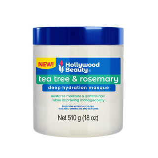 HOLLYWOOD BEAUTY TEA TREE & ROSEMARY DEEP HYDRATION MASQUE 18 OZ
