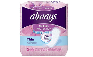 Protège-slips fins ALWAYS NO FEEL PROTECTION 20 unités