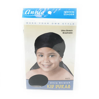 ANNIE KIDS BLACK DURAG ONE SIZE - #4370