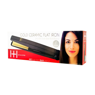 HOT&HOTTER GOLD CERAMIC ELECTRICAL FLAT IRON