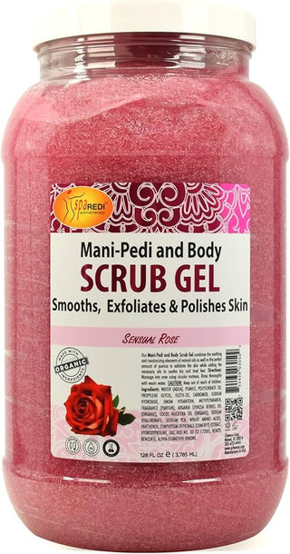 SPA REDI MANI PEDI AND BODY SCRUB GEL SENSAIONAL ROSE