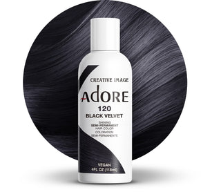 ADORE SEMI PERMANENT HAIR COLOR BLACK VELVET 120 4OZ
