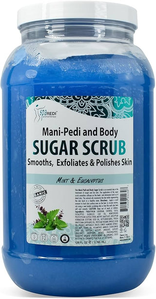 SPAREDI / MAI-PEDI AND BODY SUGAR SCRUB MINT & EUCALYPTUS