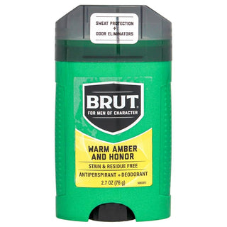 BRUT ANTIPERSPIRANT + DEODORANT - WARM AMBER & HONOR 2.7OZ