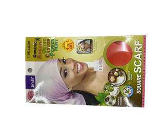 QFITT-30X30-SQUARE SCARF-4-IN-1-OIL-ORGANIC ARGAN-OLIVE-CASTOR&PEPPERMINT