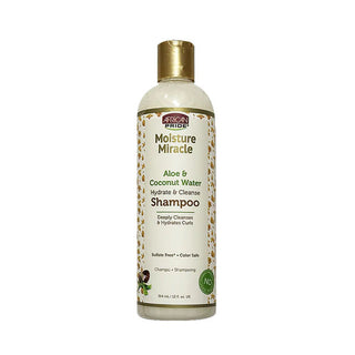 AFRICAN PRIDE MOIST MIRACLE ALOE & COCO SHAMPOO 12OZ