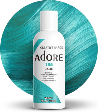 ADORE SEMI-PERMANENT HAIR COLOR 195 JADE 4OZ
