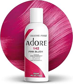 ADORE SEMI PERMANENT HAIR COLOR PINK BLUSH 142 4OZ