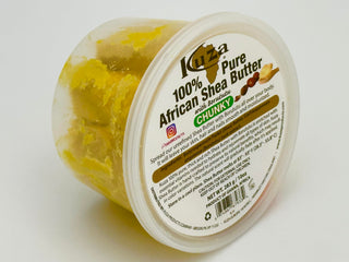 KUZA 100% PURE AFRICAN SHEA BUTTER W/ BORUTUTU - CHUNKY 10OZ