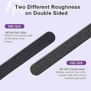 ANNIE VERY COARSE/MEDIUM COARSE 100/180 GRIT NAIL FILE #5370