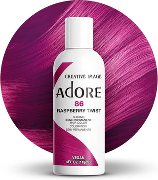 ADORE SEMI PERMANENT HAIR COLOR RASPBERRY TWIST 86 4OZ