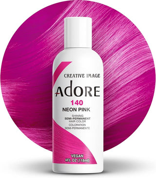 ADORE SEMI PERMANENT HAIR COLOR NEON OINK 140 4OZ