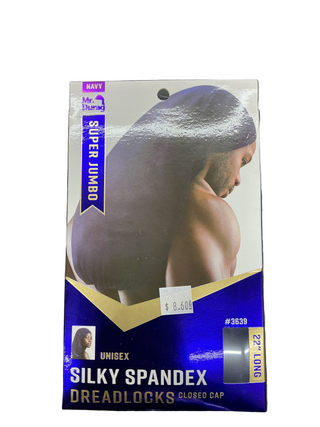 MR DURAG SILKY SPANDEX DREADLOCS CLOSED CAP - NAVY * 3639