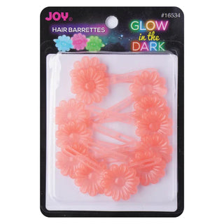 JOY GLOW IN THE DARK HAIR BARRETTES  #16534