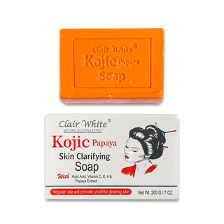 Savon éclaircissant pour la peau Clair White Kojic Papaya 7 oz