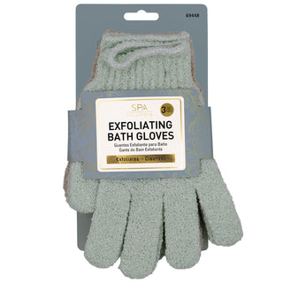 SPA SOLUTIONS BATH GLOVES 3 PAIRS
