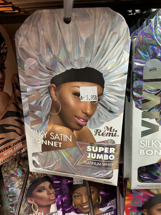 MS REMI VIVID SILKY SATIN BRAID BONNET SUPER JUMBO *3694