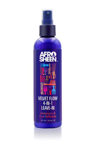 AFRO SHEEN VELVET FLOW 4-IN-1 LEAVE-IN 8OZ