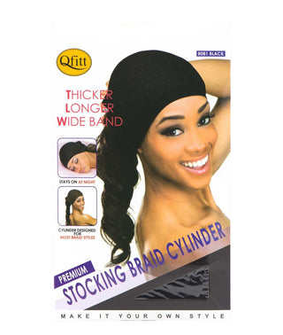 QFITT STOCKING BRAID CYLINDER - BLACK * 8081