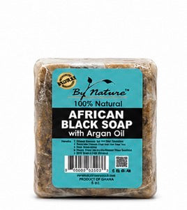 SAVON NOIR AFRICAIN 100% NATUREL BY NATURES À L'HUILE D'ARGAN 184G