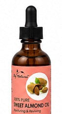 HUILE D'AMANDE DOUCE 100% PURE BY NATURES 2 OZ
