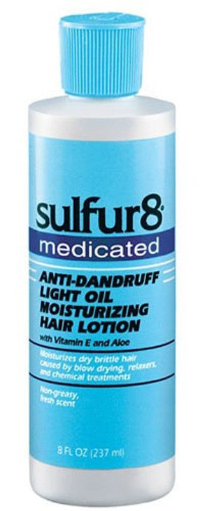 SULFUR 8 LIGHT OIL MOISTURIZING HAIR LOTION 8OZ