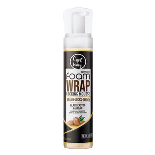 NEXT IMAGE CURL - N - WAVY FOAM WRAP LOCKING MOUSSE BLACK CASTOR & ARGAN 8OZ