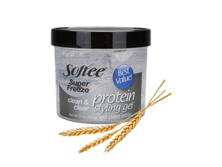 SOFTEE SUPER FREEZE CLEAN & CLEAR PROTEIN STYLING GEL 32OZ