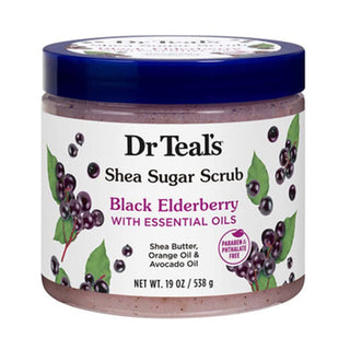 DR TEALS SHEA SUGAR SCRUB ELDERBERRY