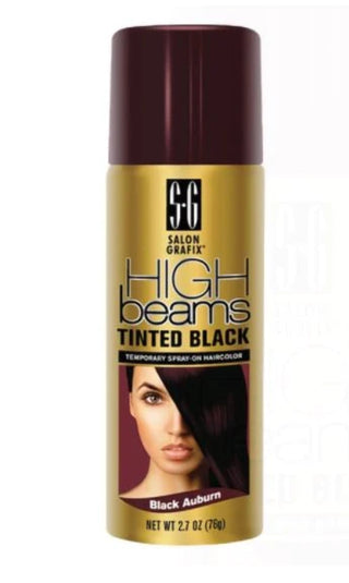 HIGH BEAMS TINTED BLACK TEMP SPRAY-ON HAIRCOLOR - #35 BLACK AUBURN 2.7OZ