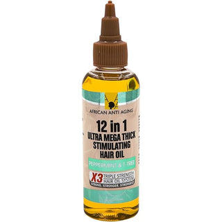 AAA 12 IN 1 ULTRA MEGA THICK PEPPERMINT & TEA TREE STIMULATING HAIR OIL 3.38OZ - Beautylicious Canada